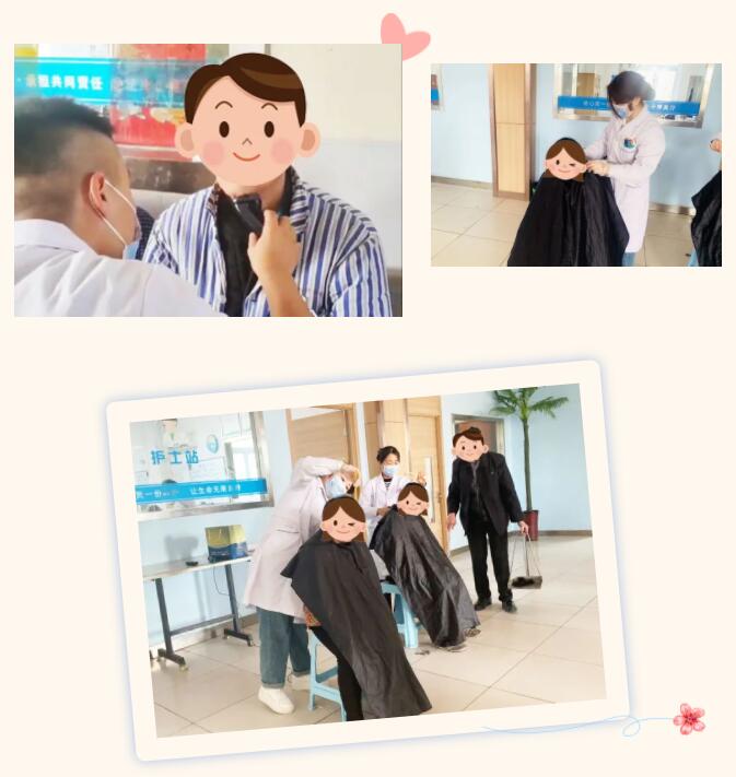 二月二龙抬头啦!白衣天使变身“Tony”老师为住院患者理发